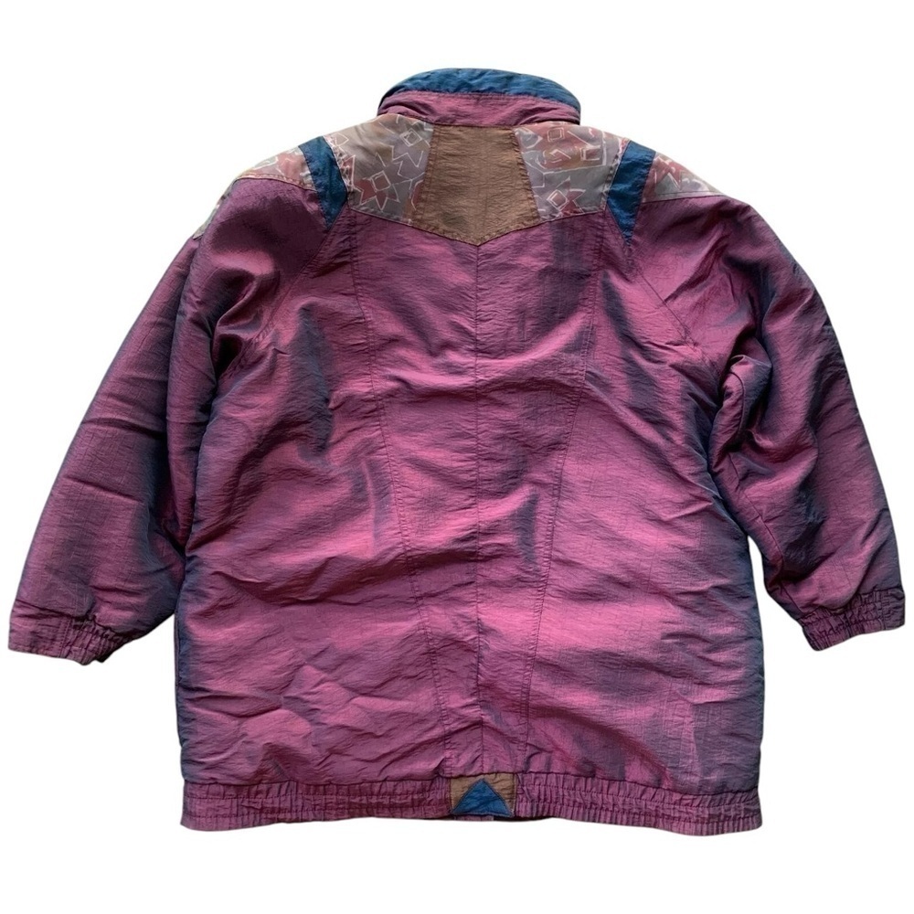 Vtg Be In The Current Seen Patchwork Snap Puffer … - image 2
